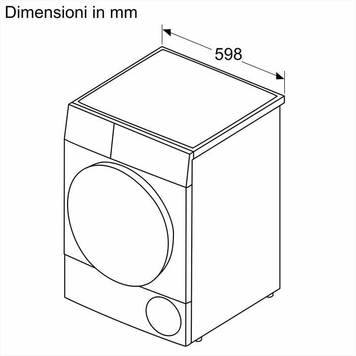 BOSCH - Asciugatrice Serie 6 WQG233DRIT 8Kg Classe C-Grigio antracite