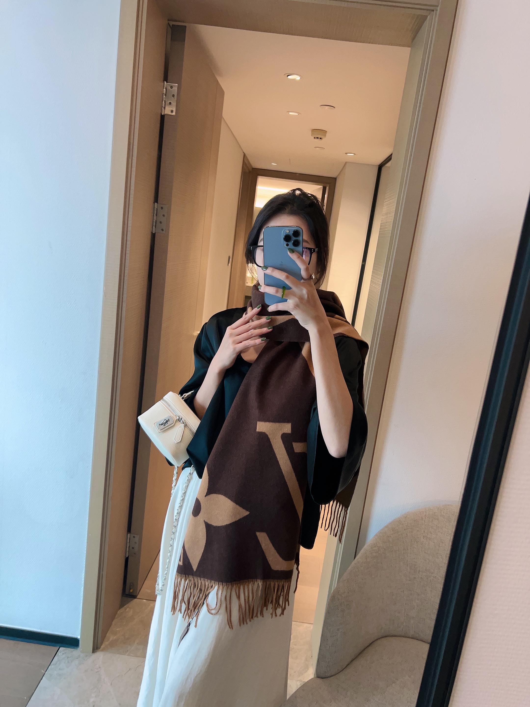180*65cm Fashion Rabbit Velvet Scarf WJ-985119