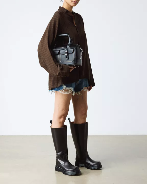 Rejena Hi Old Harness Leather Boots