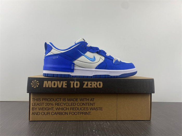 NK Dunk Low Disrupt 2 White University Blue DH4402-102