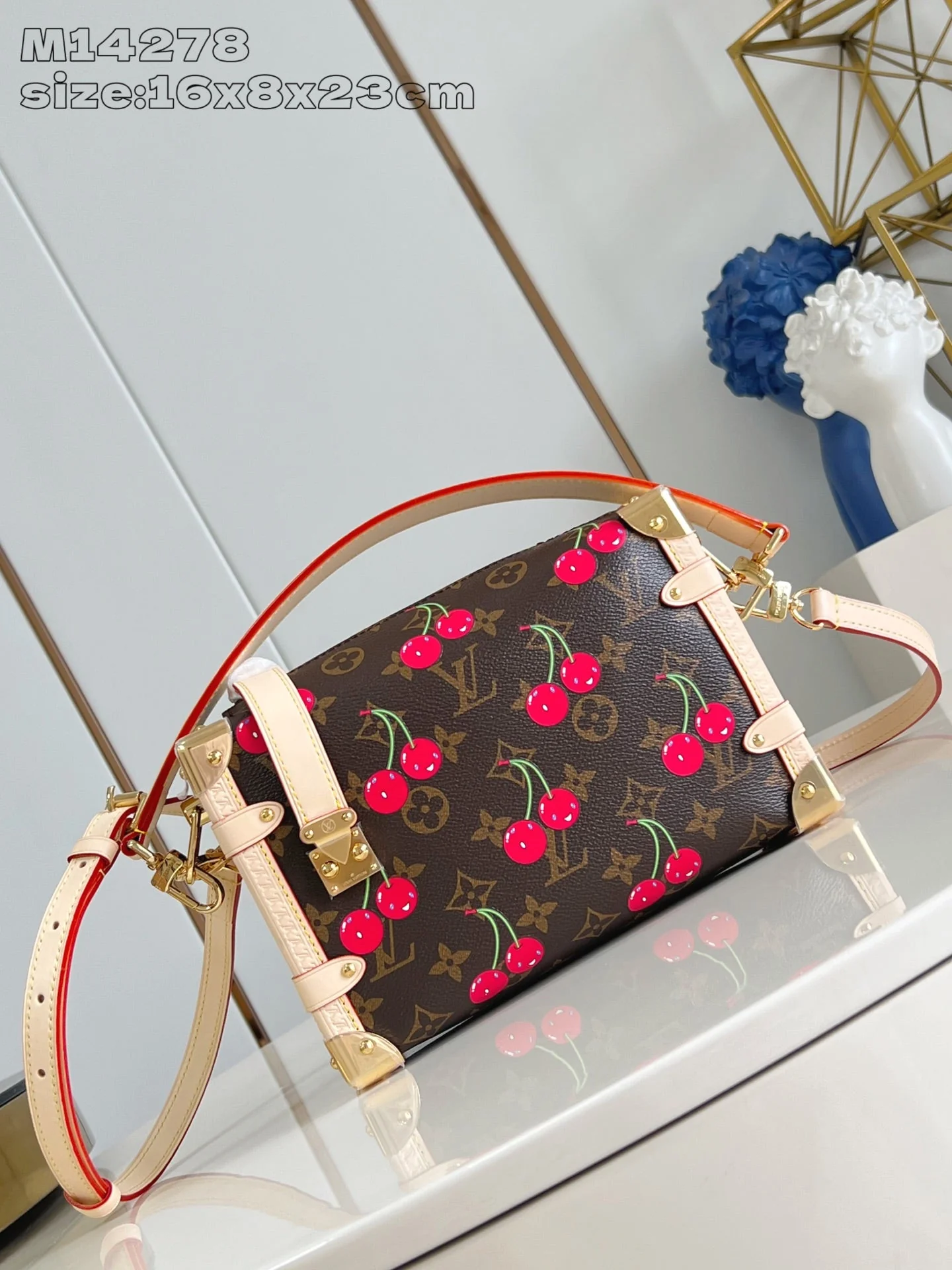 【Louis Vuitton】Cherry takes center stage♪ LV × TM Side Trunk MM 14278