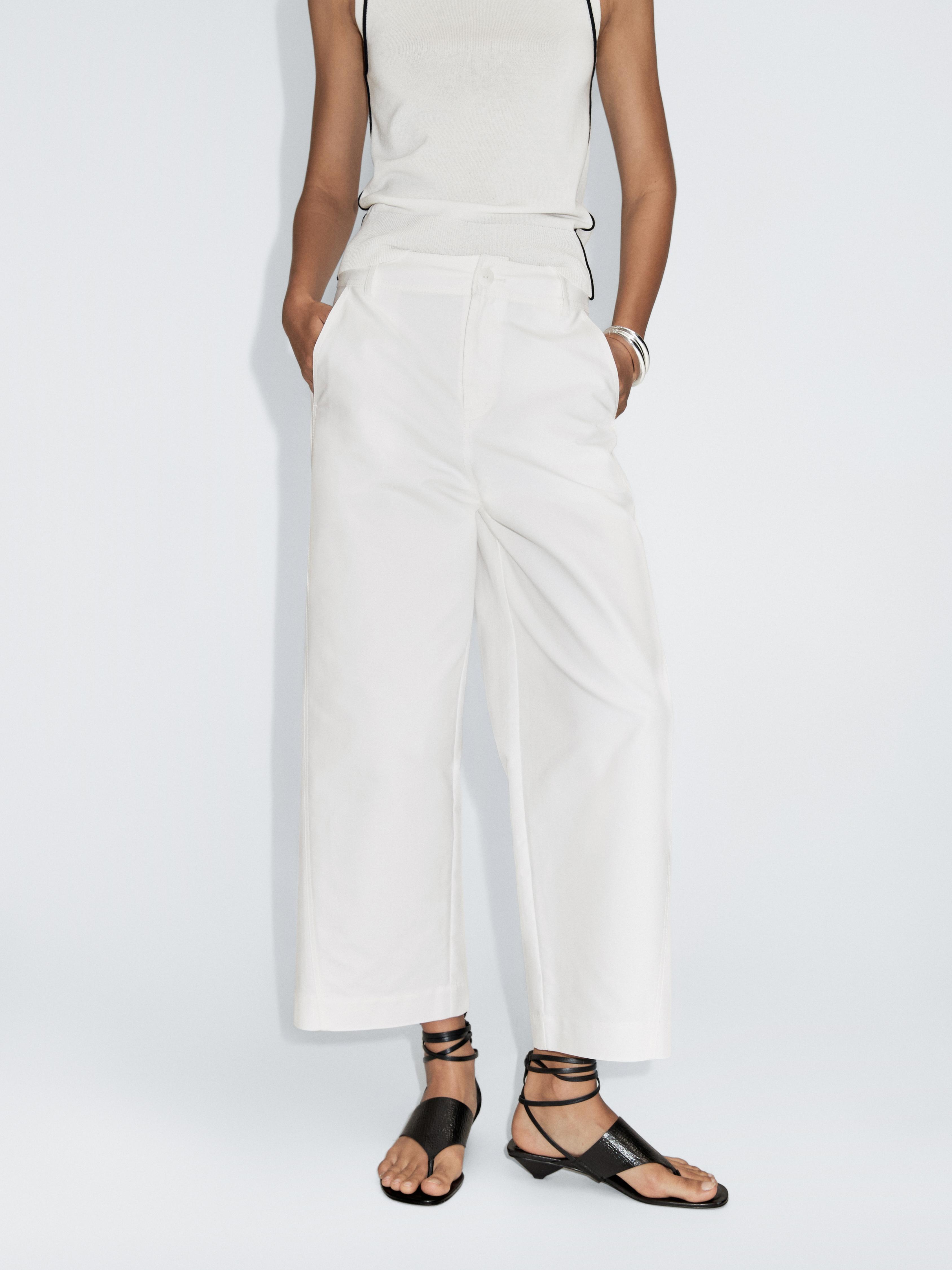 Pantalón barrel fit tiro alto