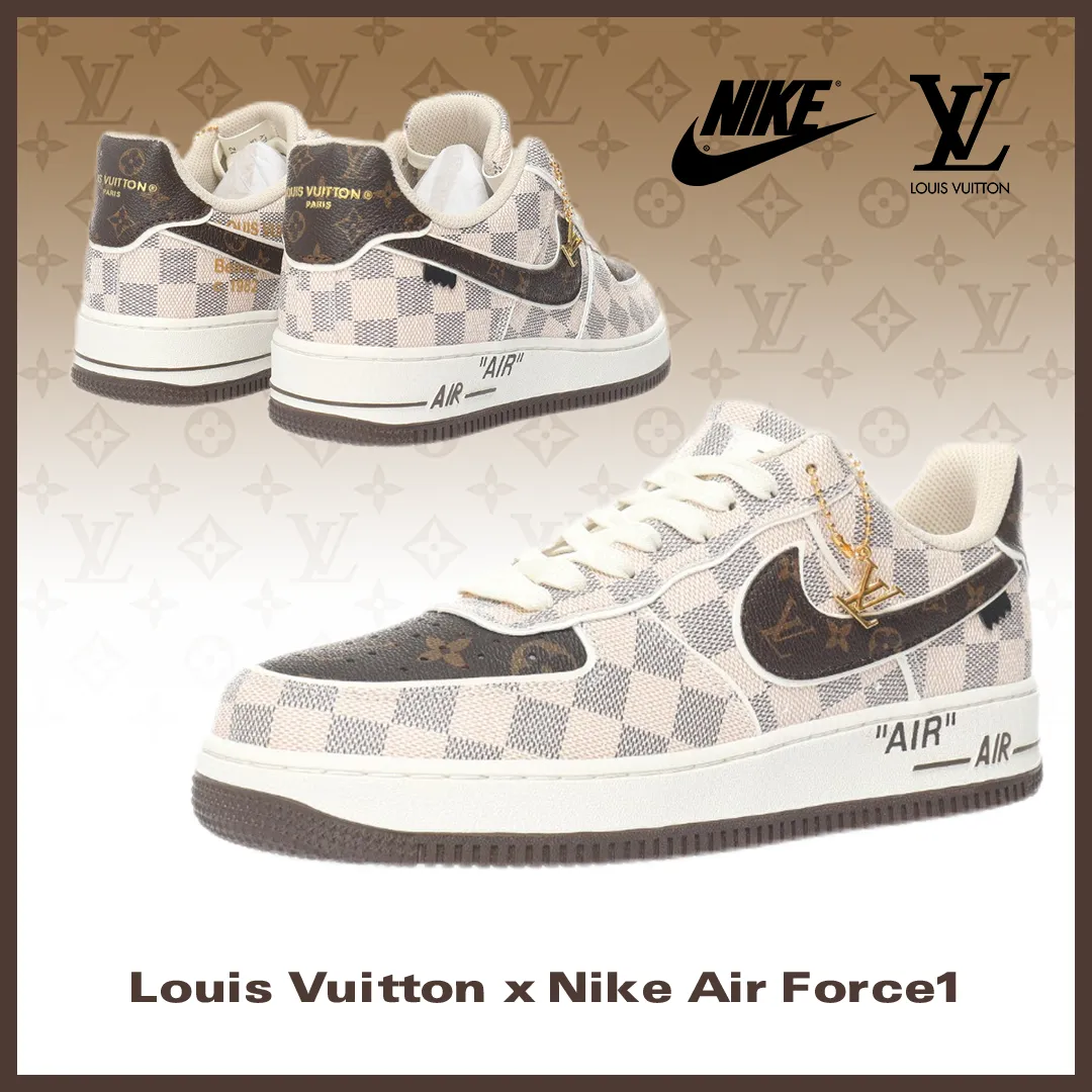 【日本未入荷】♪超入手困難LOUIS VUITTON X NIKE AIR FORCE1【代金引換】
