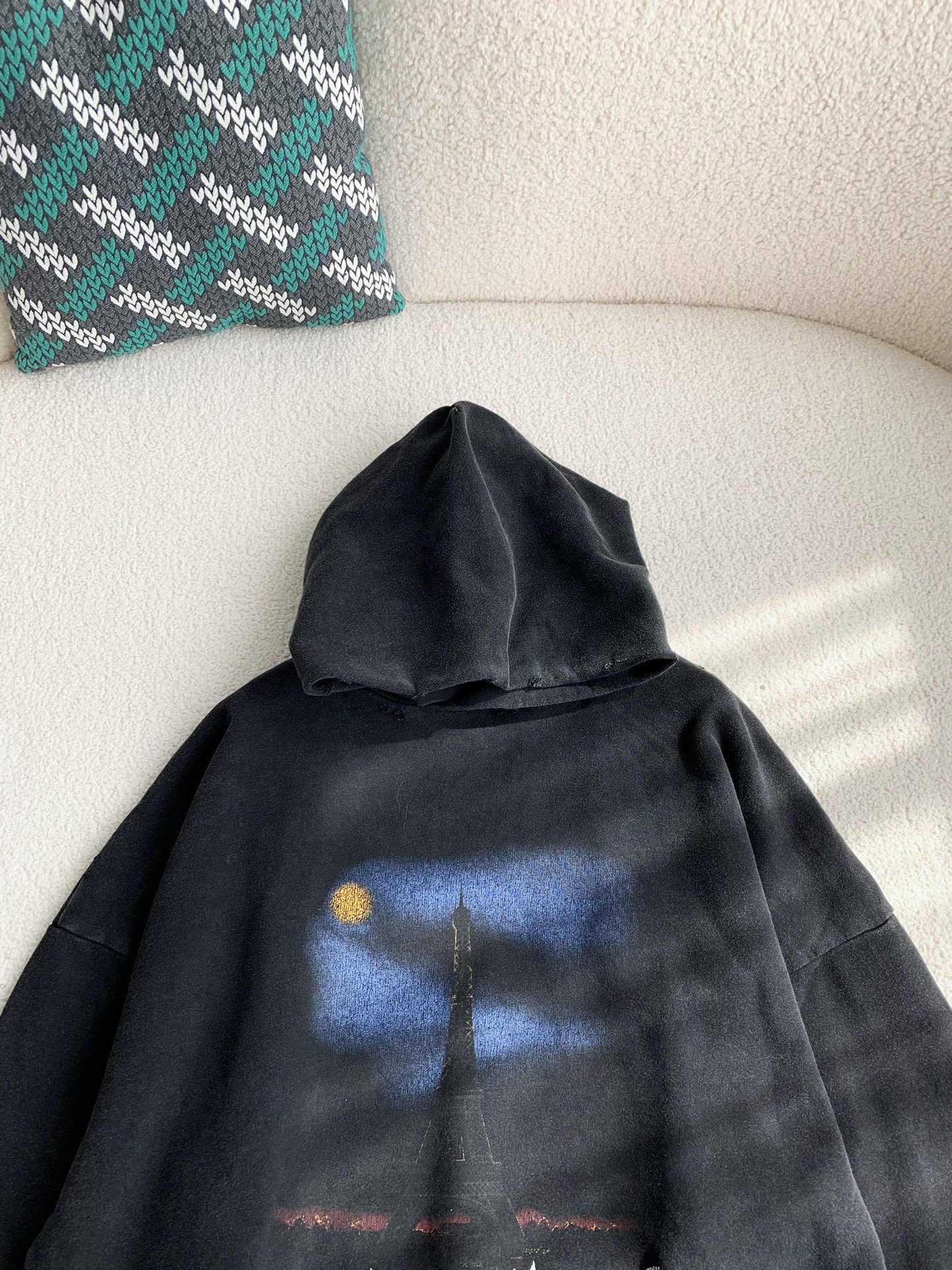 BLCG Iron Tower print hoodie