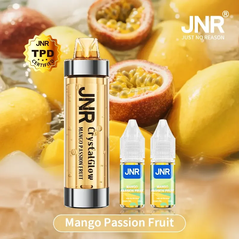 JNR Crystal Glow 33K Puffs - Kit Pod Remplissable et Rechargeable - Vape Grok