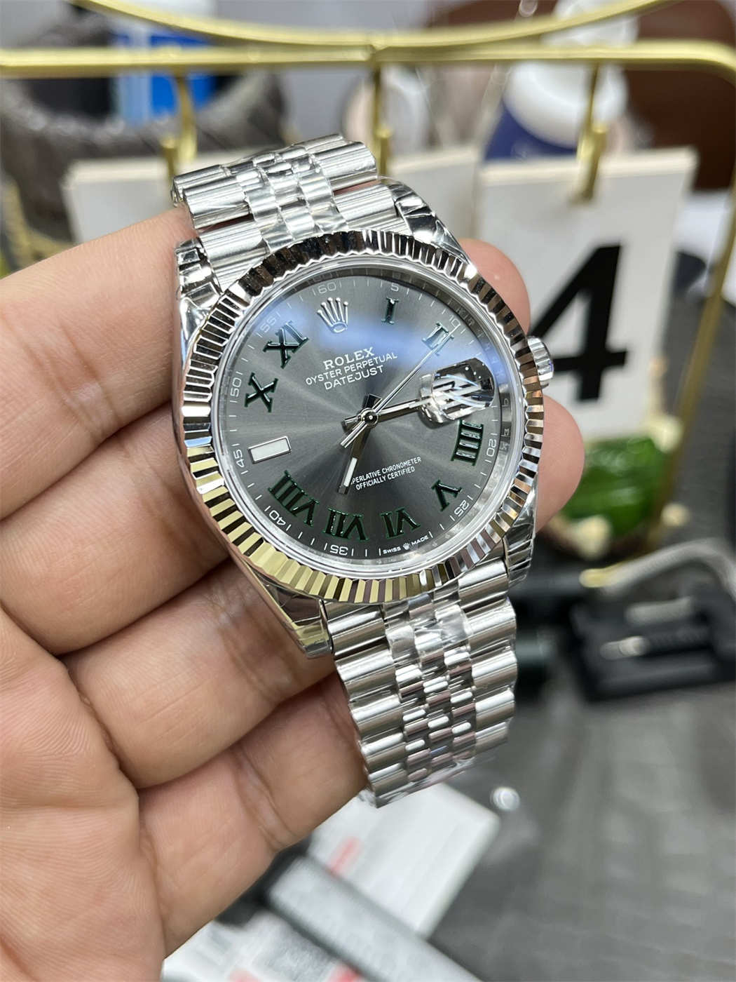 VSF Datejust 41 Wimbledon (Slate Dial) – VS3235 Clone Movement [2026 Latest Batch]
