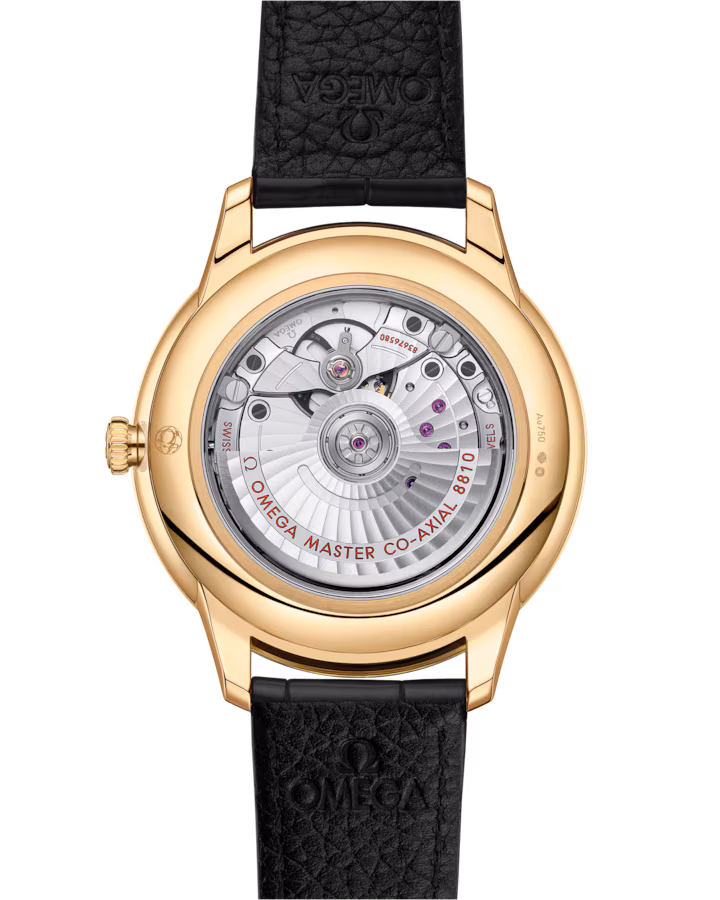 Omega De Ville Prestige 41 mm Green Dial 18k Yellow Gold Strap 434.53.41.21.10.001