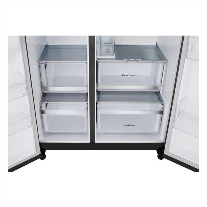 LG - Frigorifero side by side GSLE91EVAC Classe C-Essence Black Steel