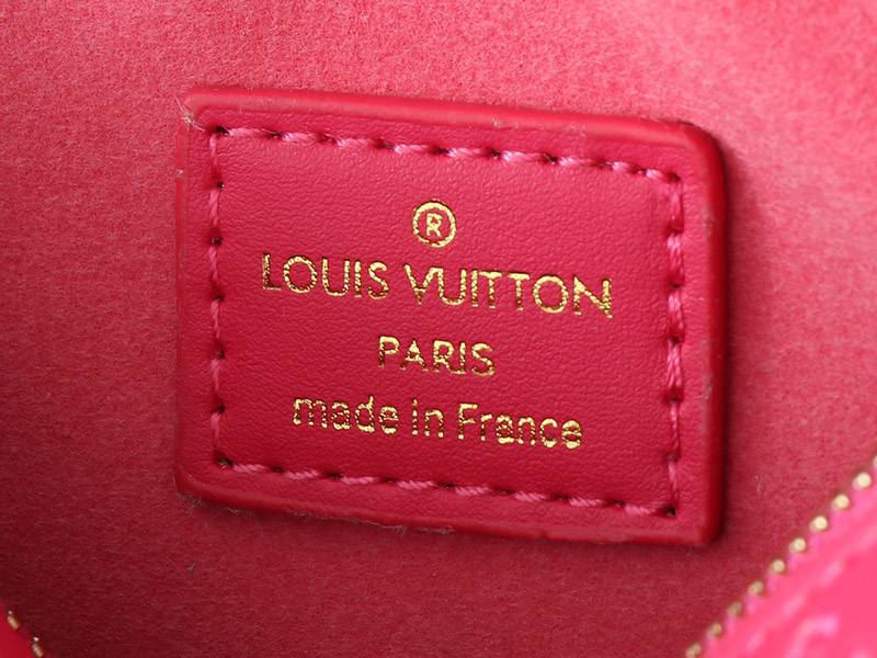 Rose Red Leather 8.5″x4.9″x2.0″ Chains Handbag with Adjustable Strap BB-921492