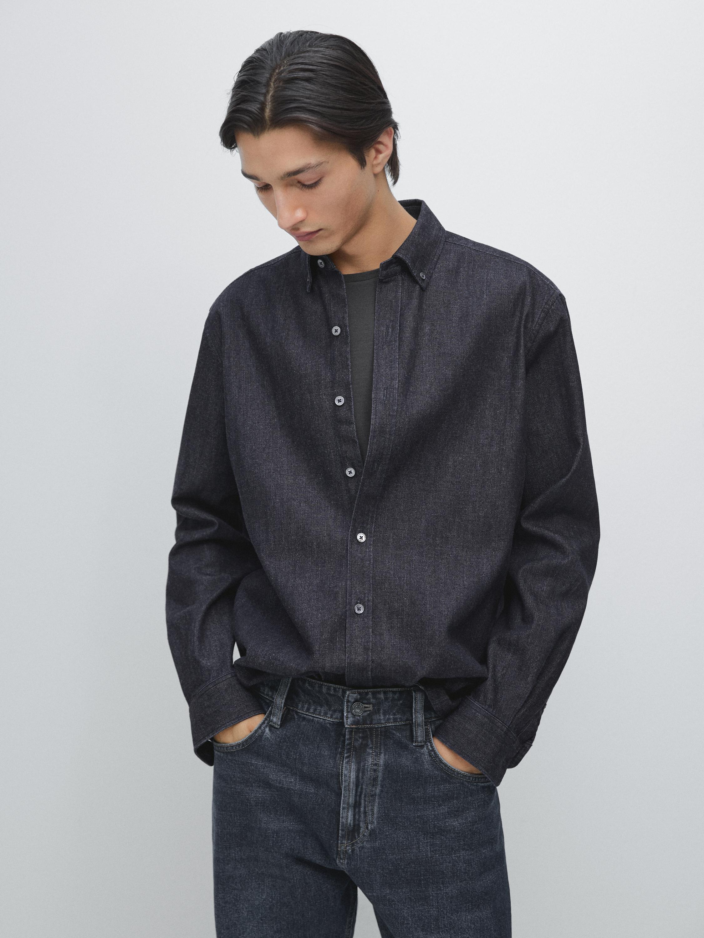 Camisa denim regular fit