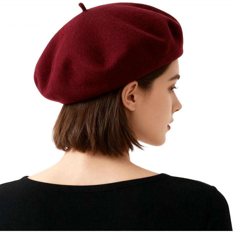 Women's French Beret Hat Solid Artist Hat