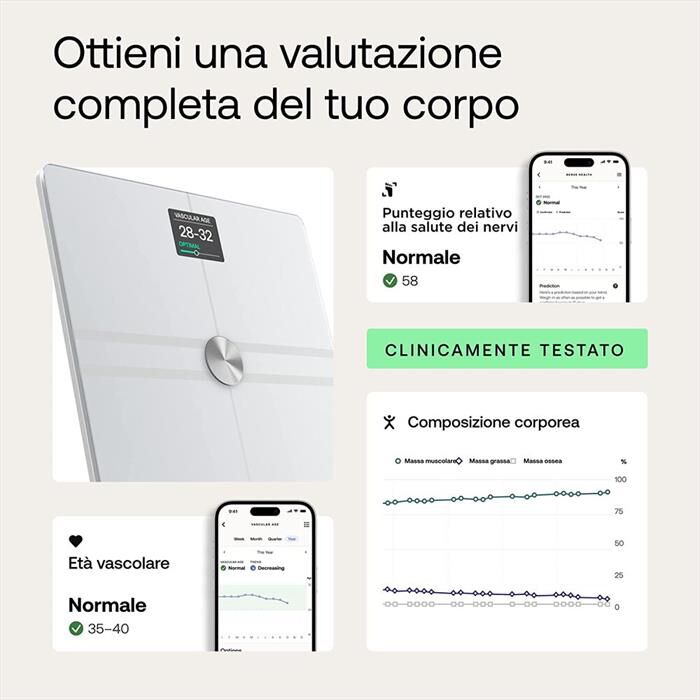 WITHINGS - Pesa persone smart BODY COMP-WHITE