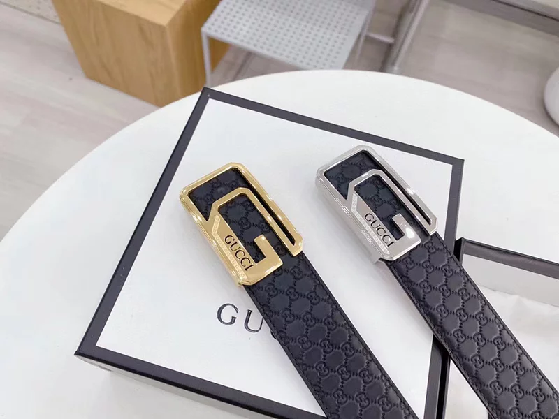 2Colors Black Genuine Leather Reversible Belt PD-6921515