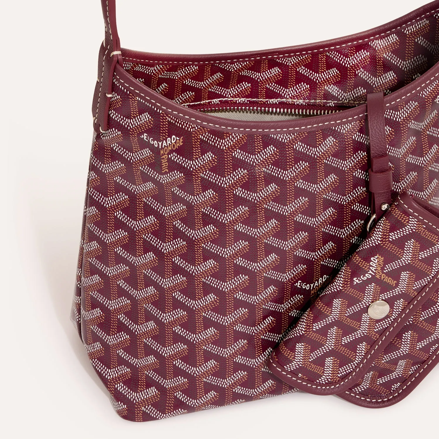 Goyard BOHEMEMINTY33CL33P Hobo Bohème Mini bag Burgundy L 29 * W 11 * H 18.5(cm)