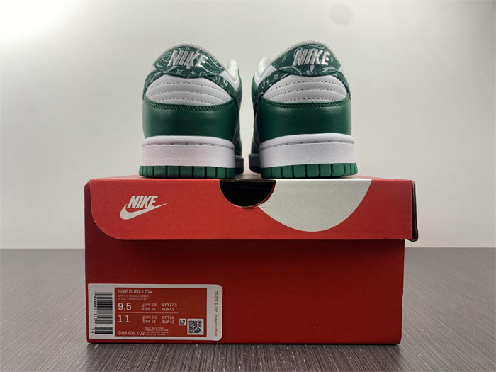 NK Dunk Low Essential Paisley Pack Green DH4401-102
