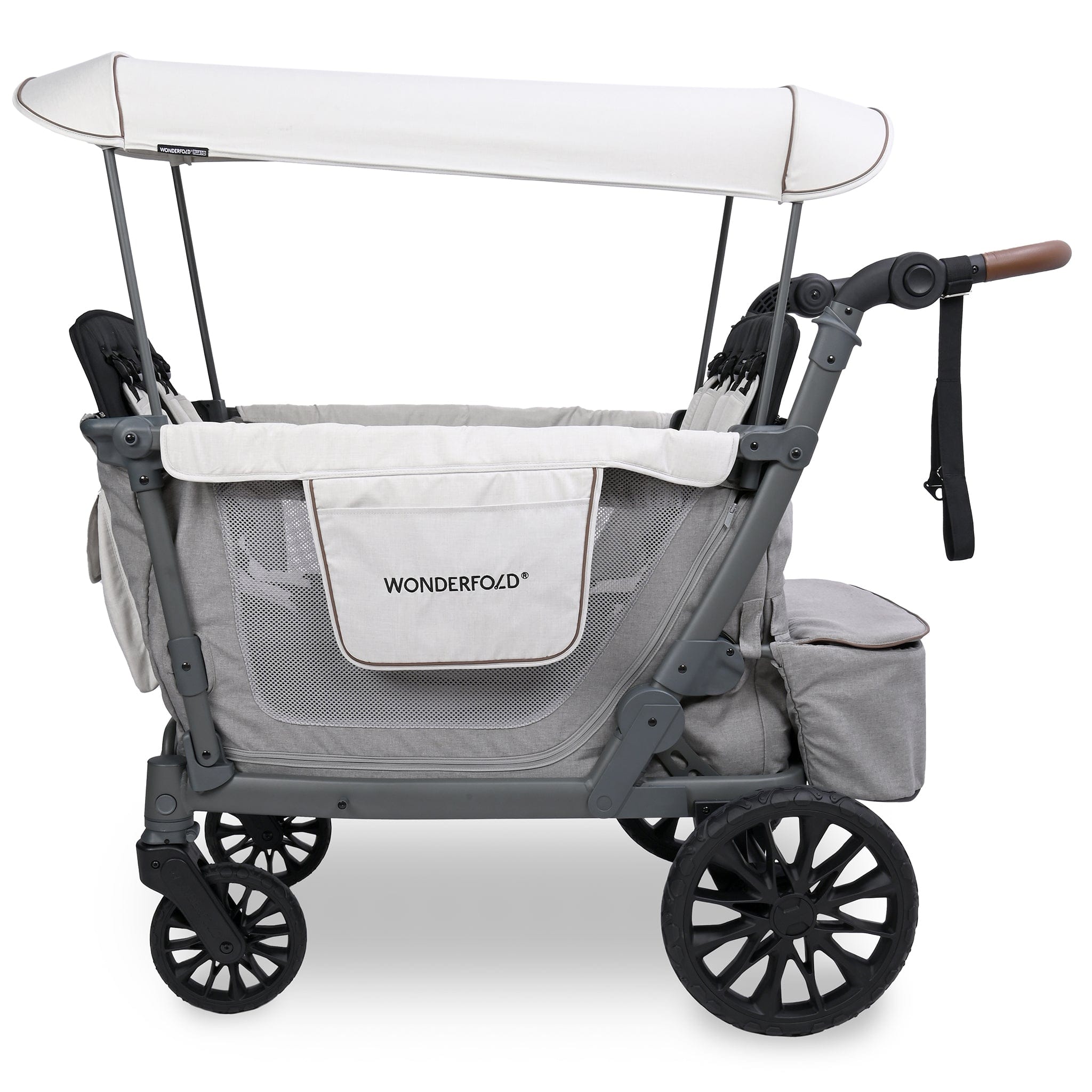 WonderFold L4 Quad (4 Seater) Stroller Wagon - Gray