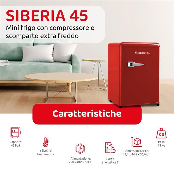 MELCHIONI FAMILY - SIBERIA 45 - ROSSO-Rosso / Metallo