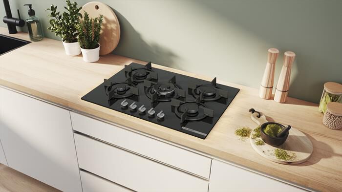 BOSCH - Piano cottura a gas PPQ7A6I15 75,2 cm-Nero