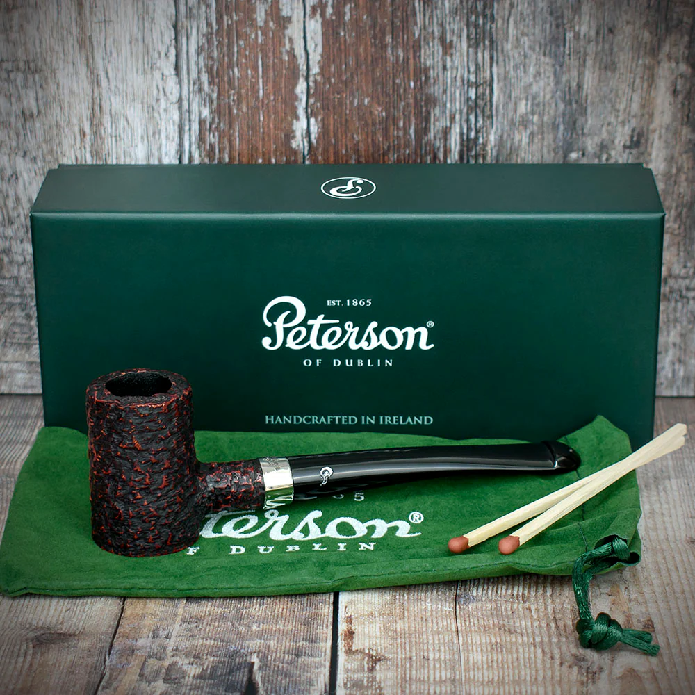 Peterson of Dublin Speciality Tankard Rustic Briar Smoking Pipe