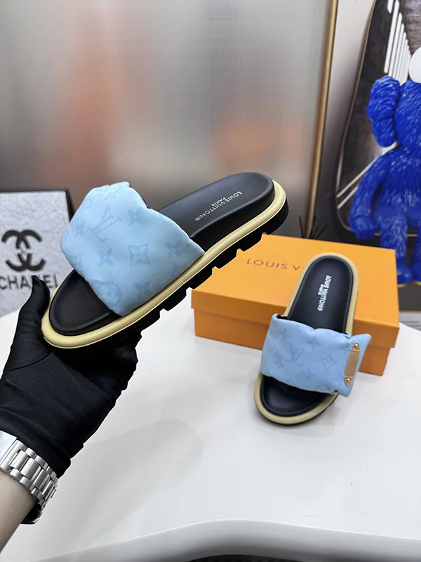 Fashio Genuine Leather Flat Slippers LX-669566