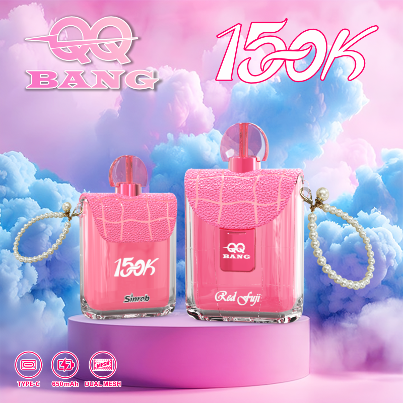QQ Bang Perfume 150K Disposable Vape – 150,000 Puffs Single Flavor | Long-Lasting Modern Design