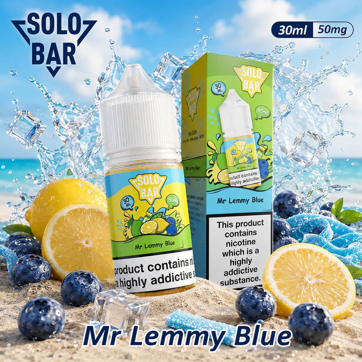 🍓 SoloBar E-Liquid 30ml No.1 Nic Salt