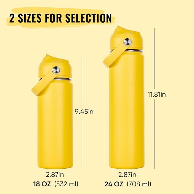 THERMOCLOUD 18oz Insulated Stainless Steel Water Bottle