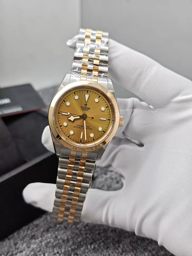 TUDOR Black Bay One S&G Champagne Dial Steel and Gold Bracelet Watch 41mm