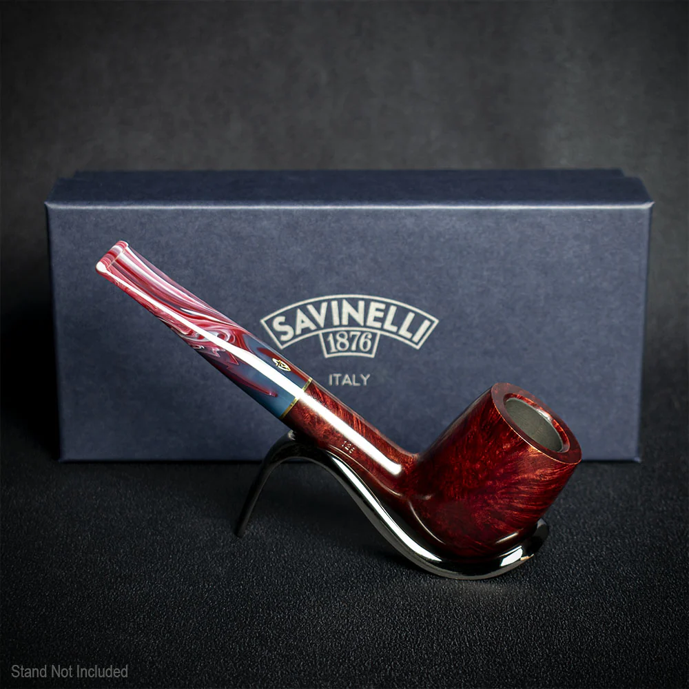 Savinelli Vigna Liscia Marrone 128 - 6mm Briar Pipe