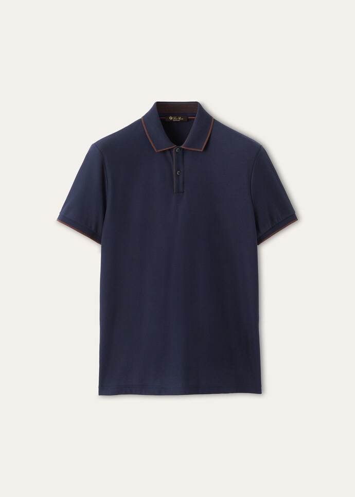 Loro Piana FAI4903 Brentwood Polo Argo Blue (WA67)