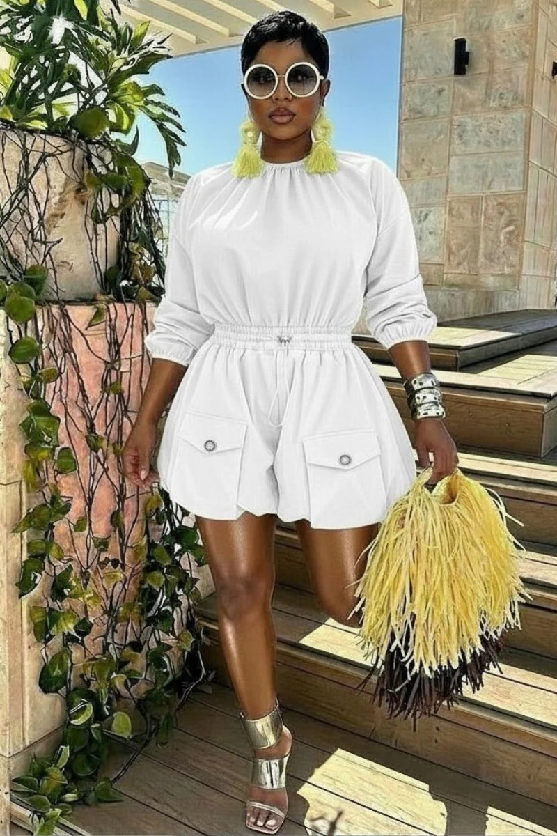 Kylee Romper-Wht