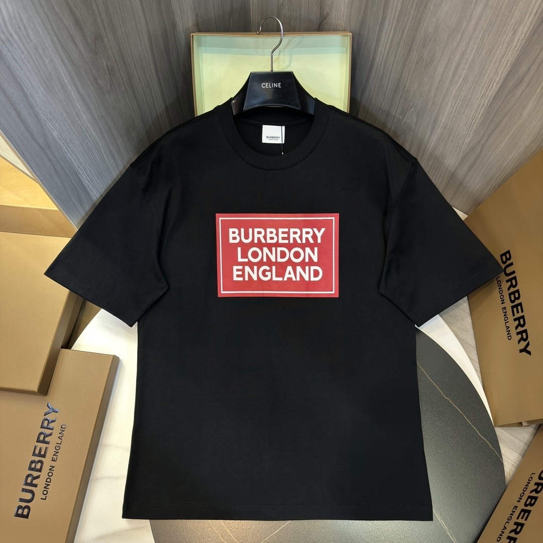 BBR 2024ss latest, logo printed cotton three-dimensional loose t-shirt