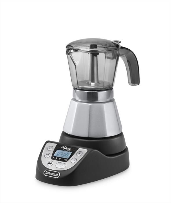 DE LONGHI - EMKP42.B Alicia PLUS MOKA ELETTRICA-Nero-Silver