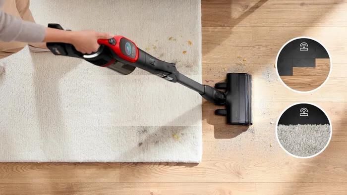 BOSCH - Aspirapolvere ricaricabile BCS1041PET-Black,Red