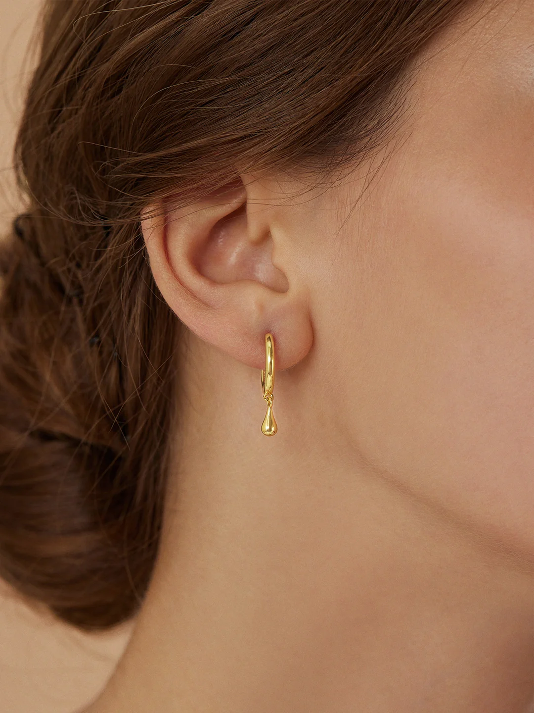 Gold Teardrop Drops