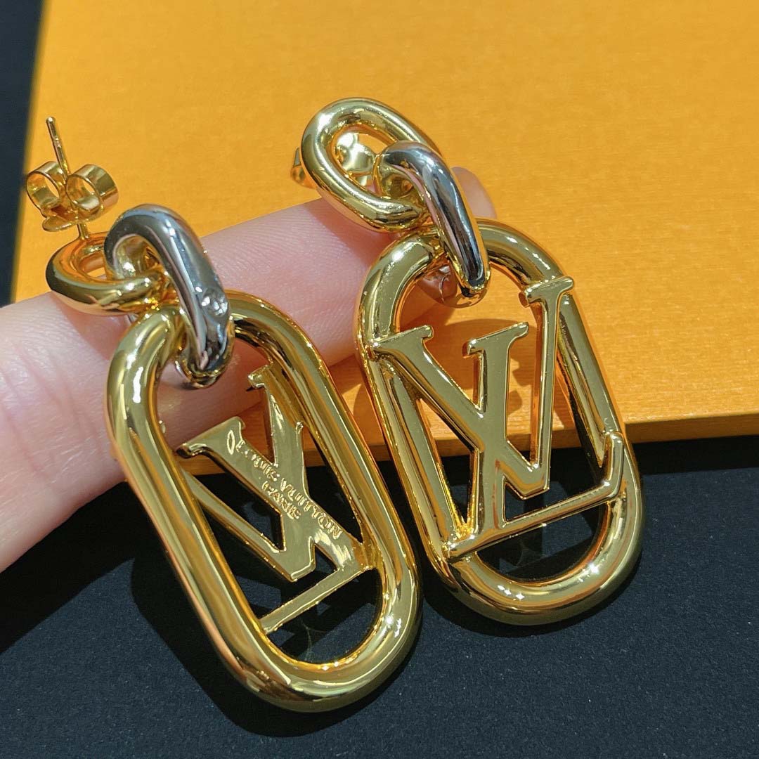 Gold Letters Earrings VVED-9110102