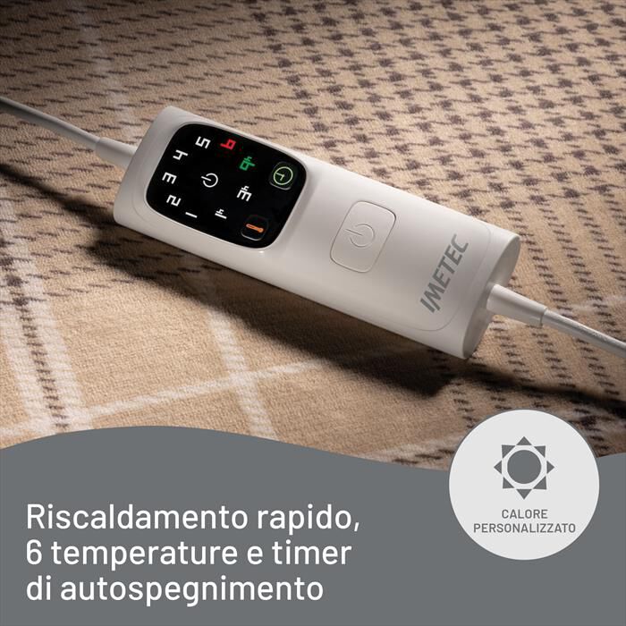 IMETEC - CALDOPLAID ADAPTO ELEGANCE 180X140 CM-Beige