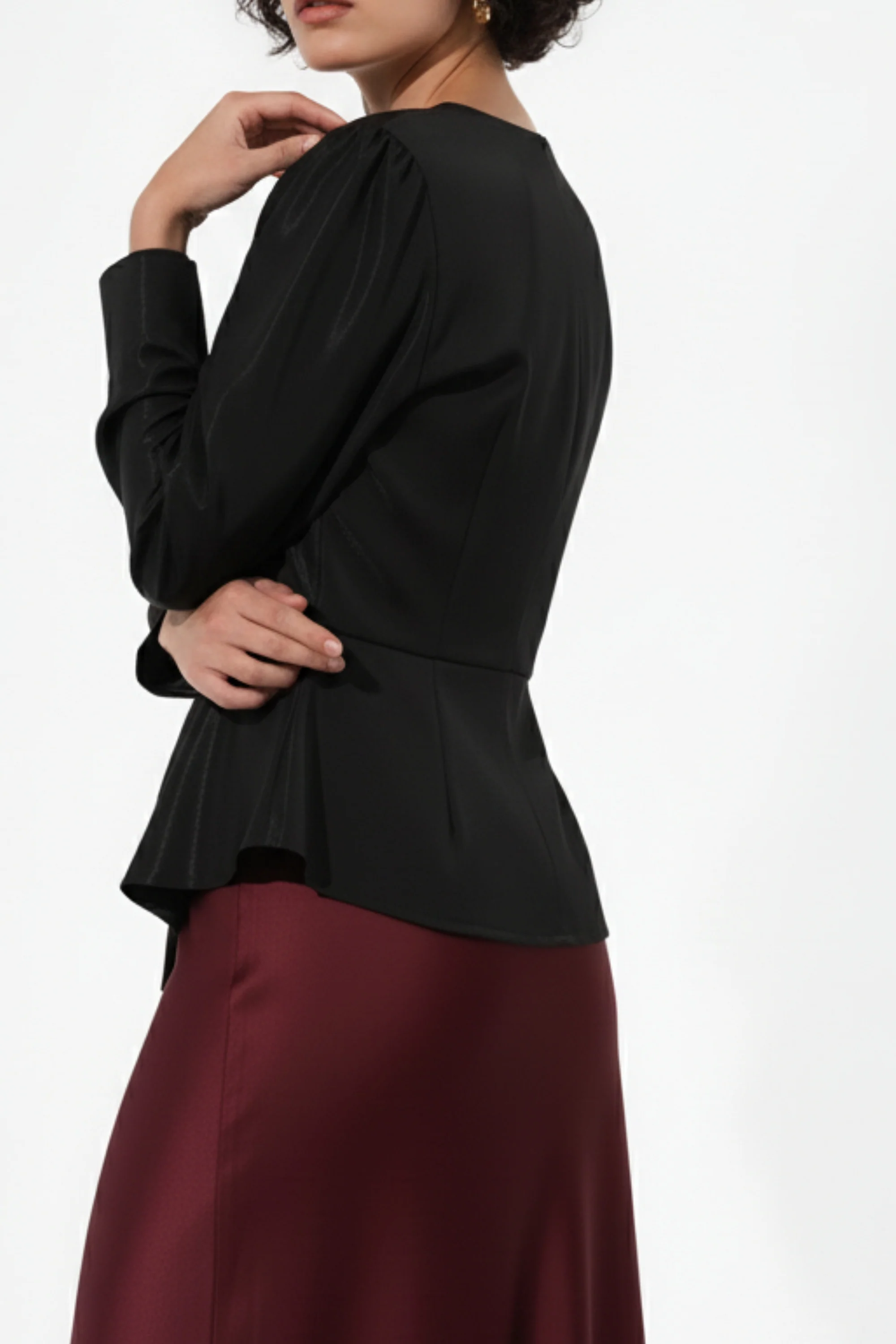 Nicole Black Jacket  Top
