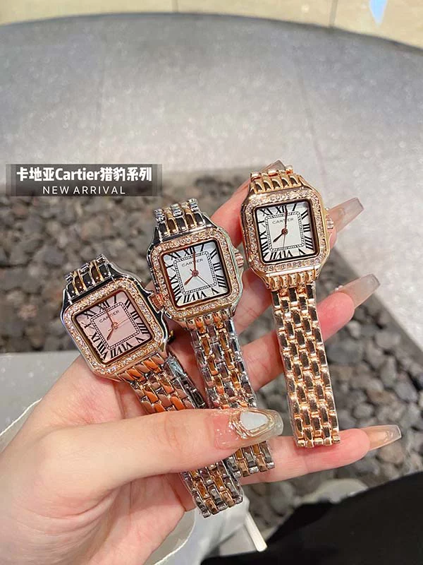 3Colors 27x37mm Diamonds Silver Dial Women’s Quartz Movement Watch WB-661201