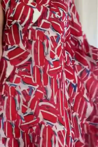 Art Print Off Shoulder Kaftan Dress