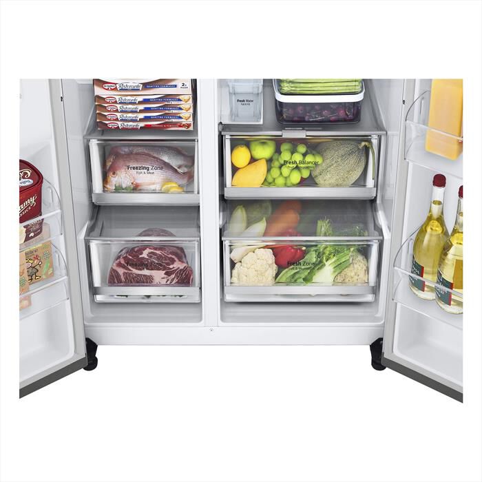 LG - Frigorifero side by side INSTAVIEW GSGV81PYLL-Prime Silver