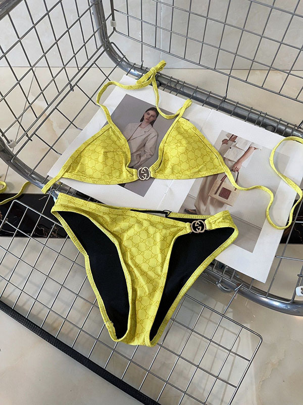 Sexy Bikini halter top Swimsuits with metal buckle YY-925442