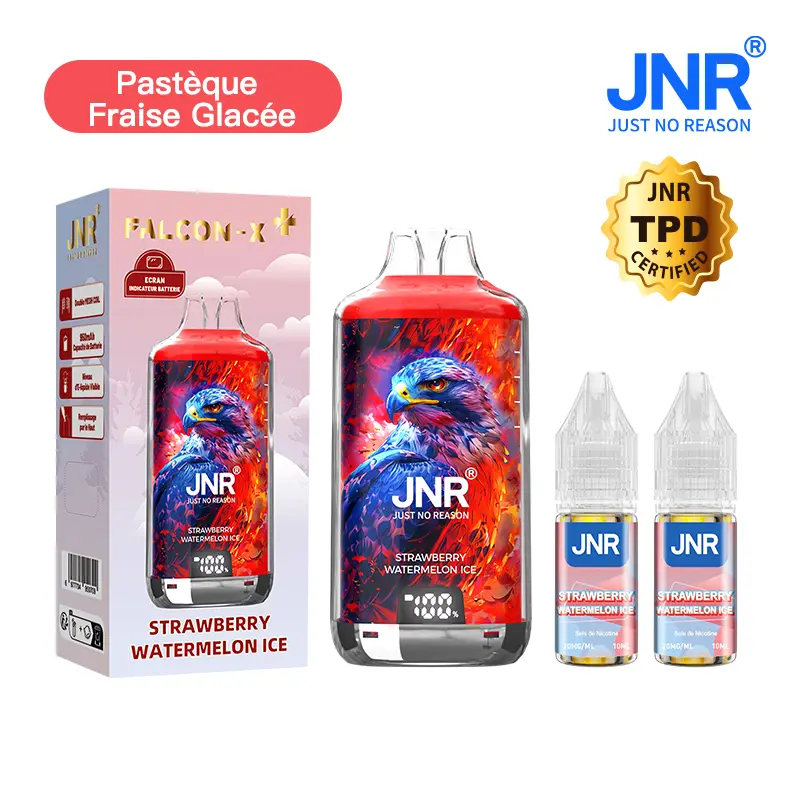 JNR Falcon X⁺ (Falcon X Plus) 28000 Puffs - Kit Pod Remplissable et Rechargeable - Vape Grok