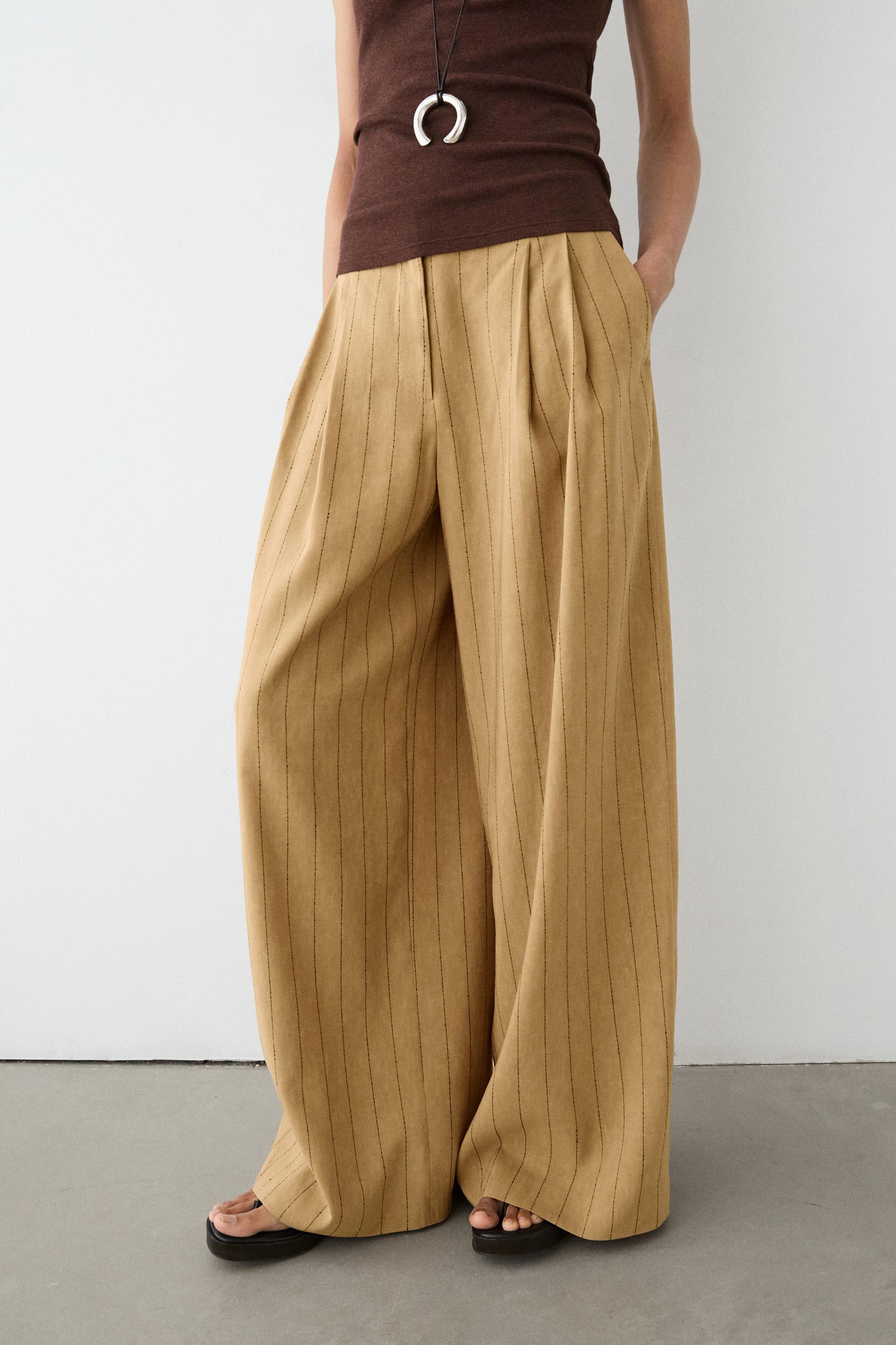 Pantalón pinzas wide leg
