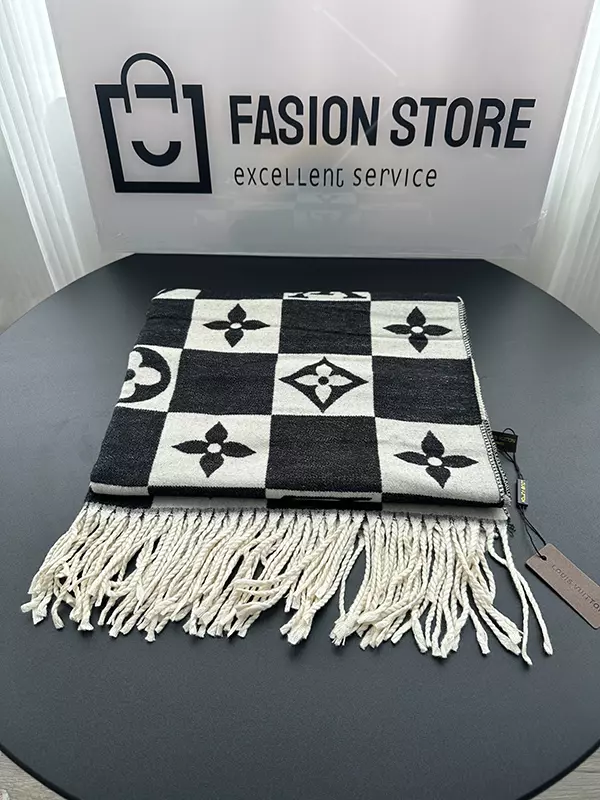 6 Color 180x90cm Top Quality Squares Cashmere Long Scarf WJ-985301