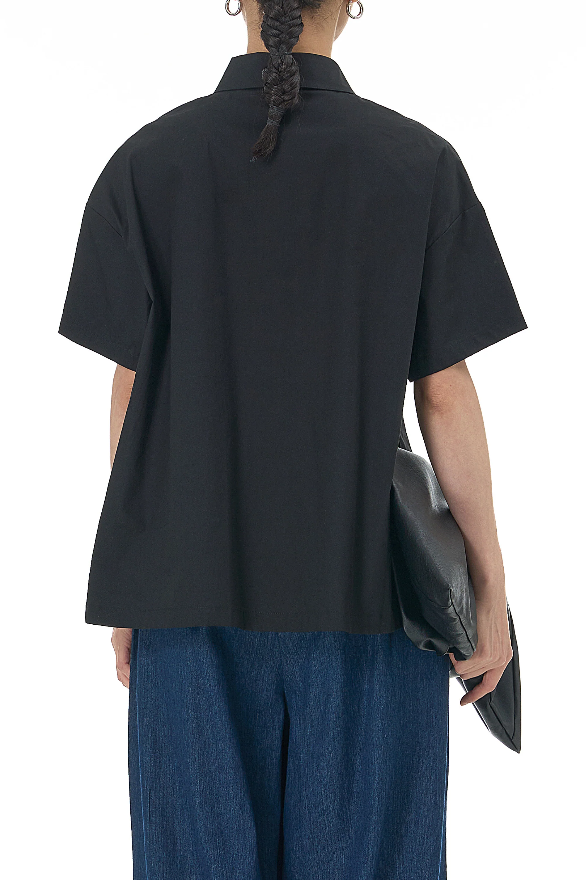Black Surface Printed Shirt