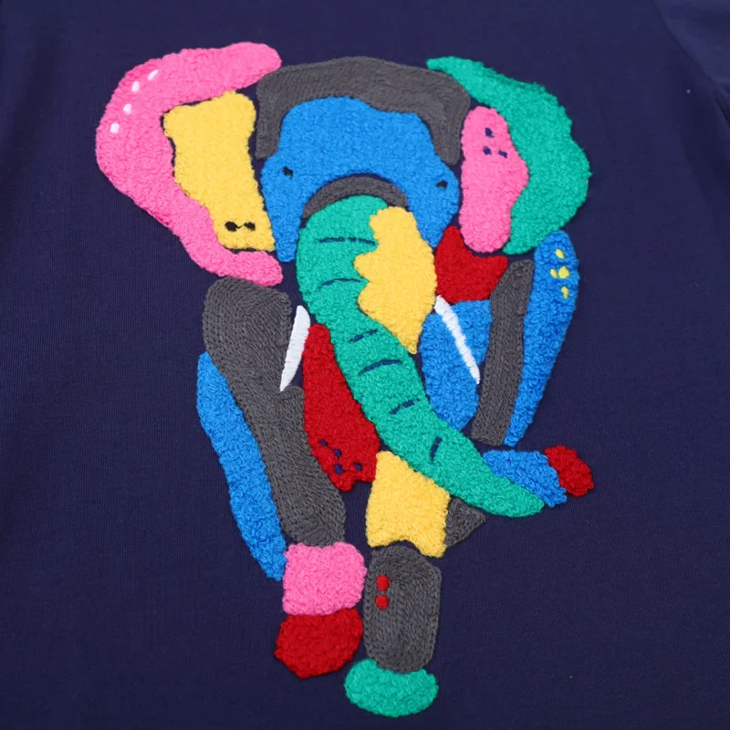 Elephant Flocked T Shirt
