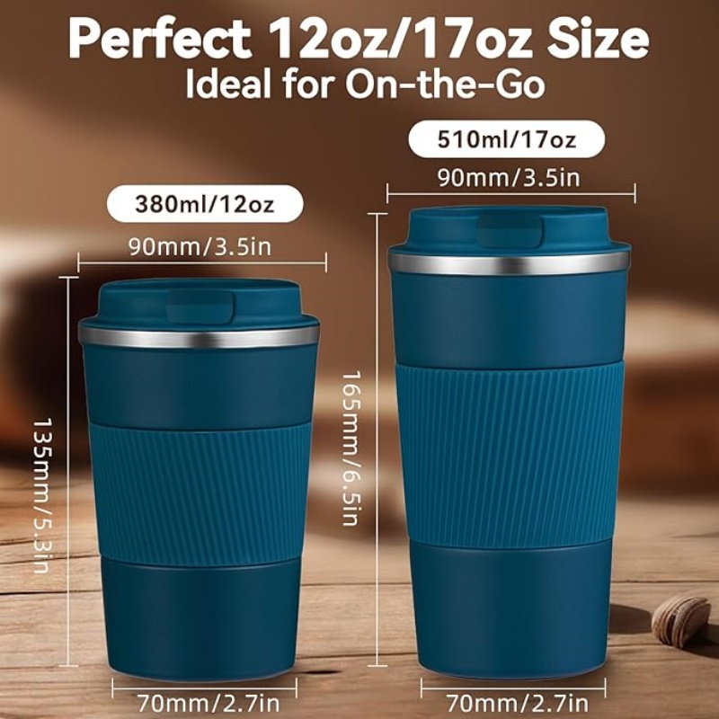 THERMOCLOUD 12OZ Travel Coffee Mug Insulated Coffee Cup