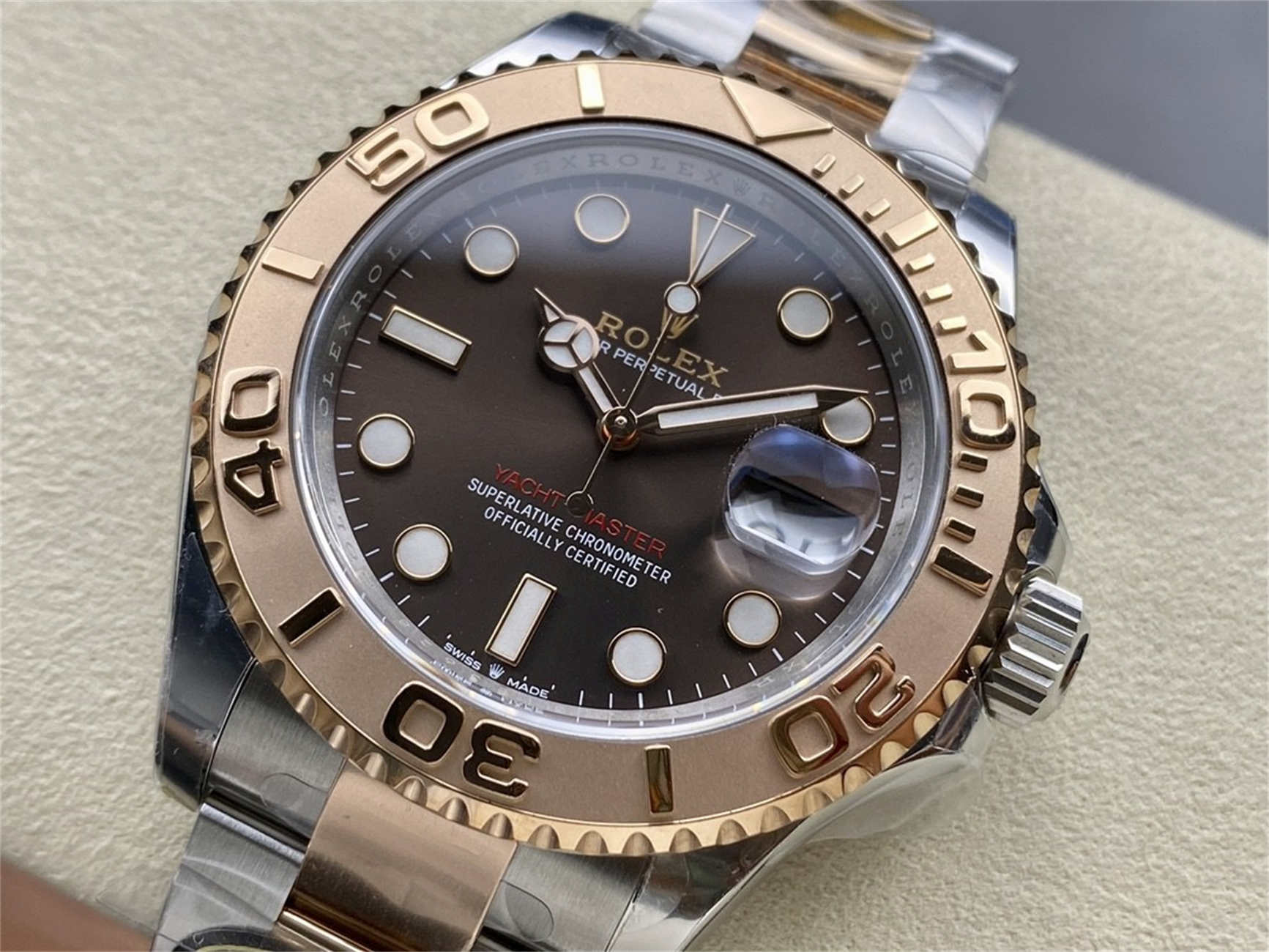 Product Page: Clean Factory Rolex Yacht-Master 40 Brown Dial (M126621‐0001)