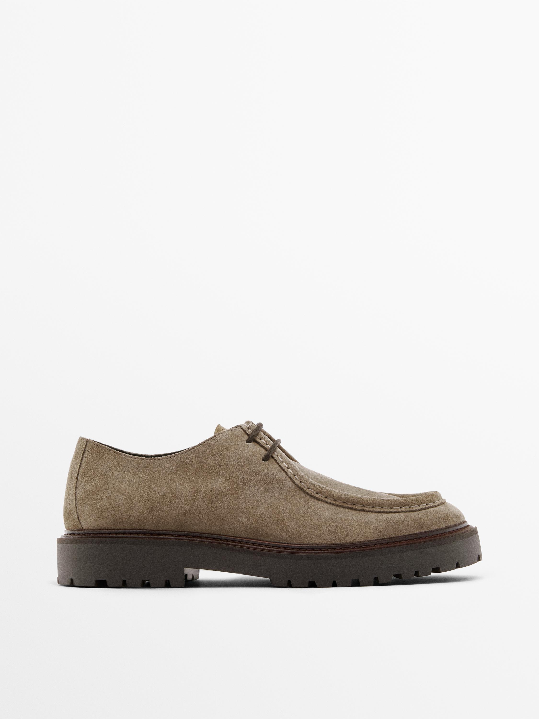 Zapato bordón serraje
